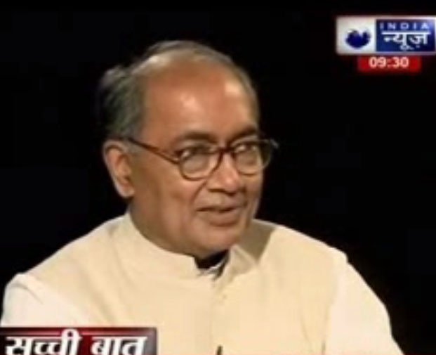 Digvijay Singh on the Television show Sacchi Baat with Prabhu Chawla | 2014-08-03